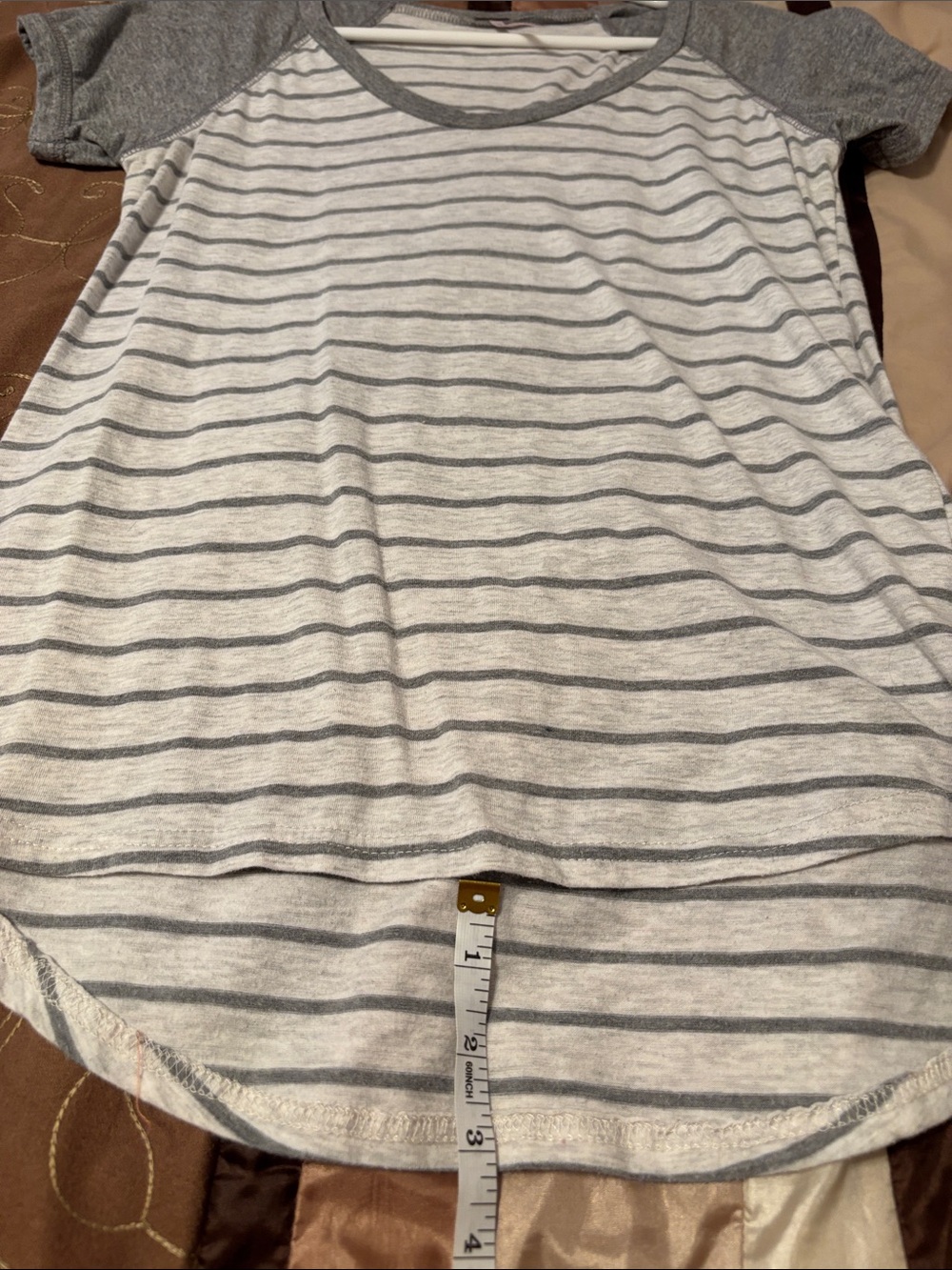 Poof! Gray Short Sleeve Fitted T-Shirt - Picture 5 of 5